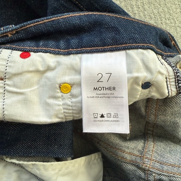 Mother Snacks High Waisted Twizzy Barrel Leg Ankle Jeans in Cold Brew size 27 - Picture 7 of 7